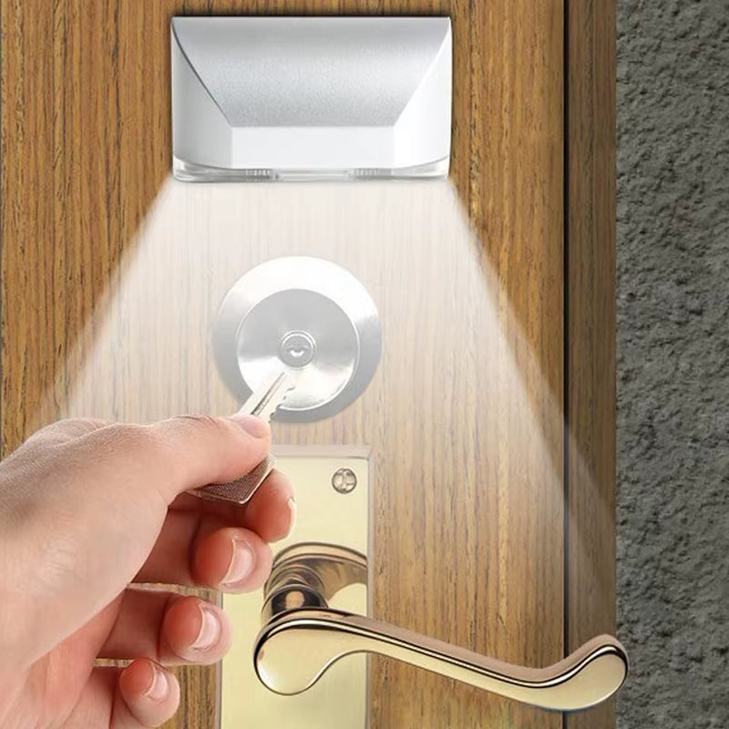 LED Intelligent Keyhole Light Lamp Door Lock Sensor Lamp Battery Operated Auto Motion Detector for Kitchen Hallway Stairway